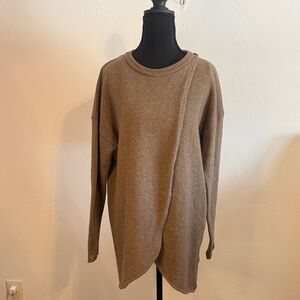 Elegant Tan Crew Neck Sweater